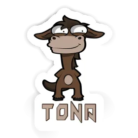 Standing Horse Sticker Tona Image