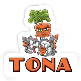 Sticker Monster Carrot Tona Image