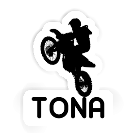 Autocollant Tona Motocrossiste Image