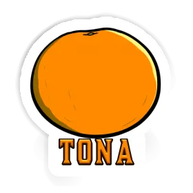 Orange Sticker Tona Image