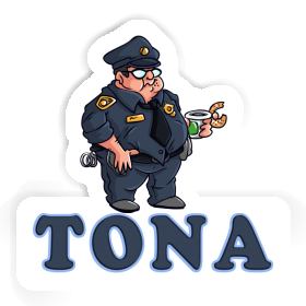 Tona Autocollant Policier Image