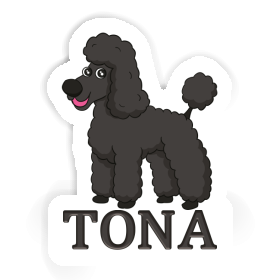 Tona Autocollant Caniche Image