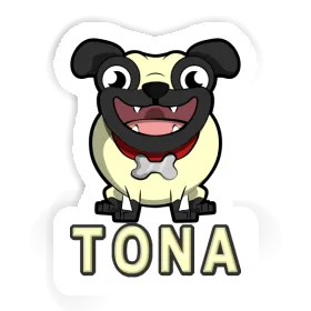 Sticker Pug Tona Image