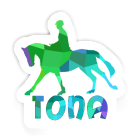 Tona Autocollant Cavalière Image