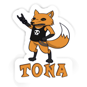 Tona Sticker Rocker Fox Image