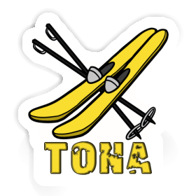 Tona Autocollant Ski Image