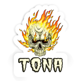 Skull Sticker Tona Image