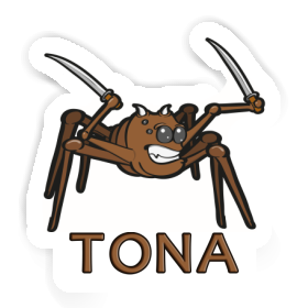 Tona Aufkleber Kampfspinne Image