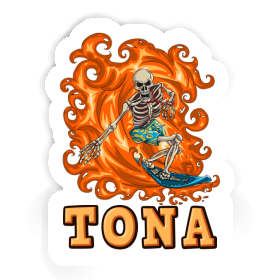 Surfer Sticker Tona Image