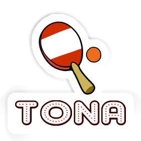 Sticker Table Tennis Paddle Tona Image