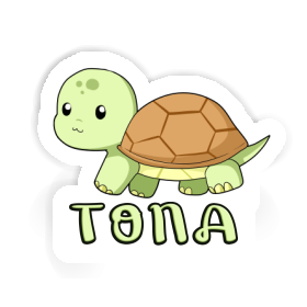 Sticker Schildkröte Tona Image