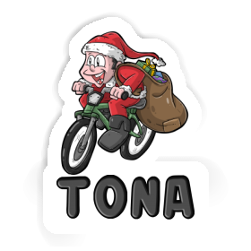 Sticker Tona Bicycle Rider Image