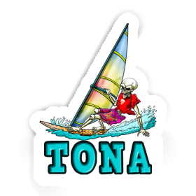 Aufkleber Surfer Tona Image