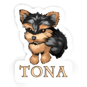 Sticker Yorkie Tona Image