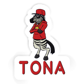 Aufkleber Tona Zebra Image