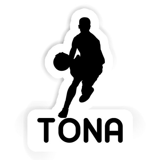 Tona Autocollant Joueur de basket-ball Laptop Image