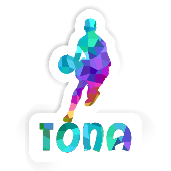 Tona Sticker Basketballspieler Notebook Image