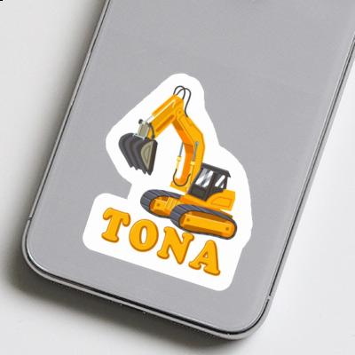 Sticker Excavator Tona Image