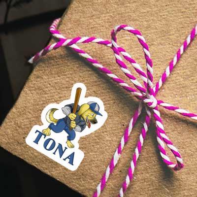 Autocollant Baseball-Chien Tona Gift package Image