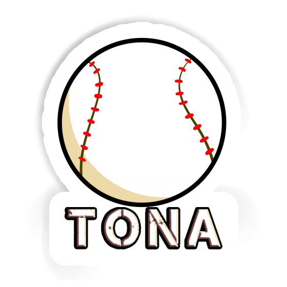 Tona Sticker Baseball Notebook Image