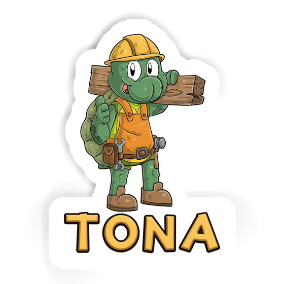 Sticker Construction worker Tona Gift package Image