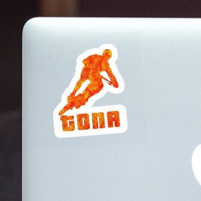 Sticker Tona Biker Laptop Image