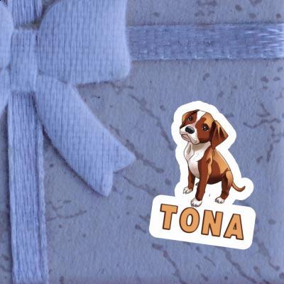 Sticker Tona Boxerhund Laptop Image