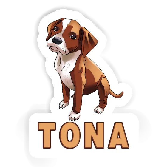 Boxer Dog Sticker Tona Gift package Image