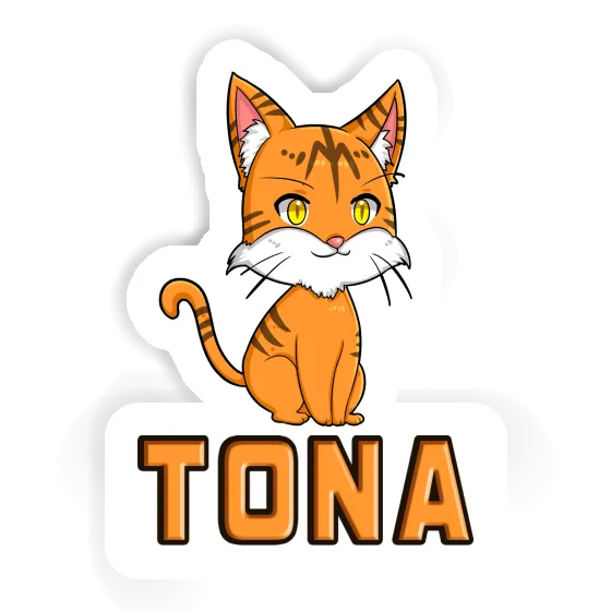 Tona Autocollant Chat Laptop Image