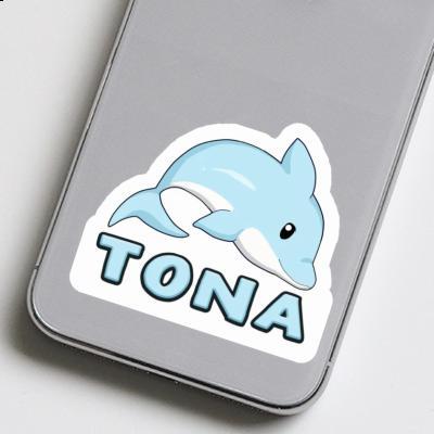 Dolphin Sticker Tona Notebook Image