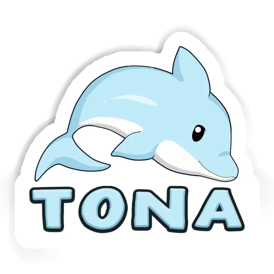 Dolphin Sticker Tona Notebook Image