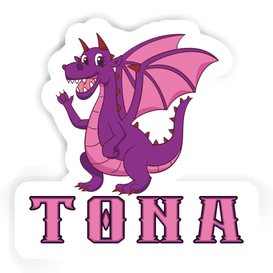 Tona Autocollant Dragon mère Laptop Image