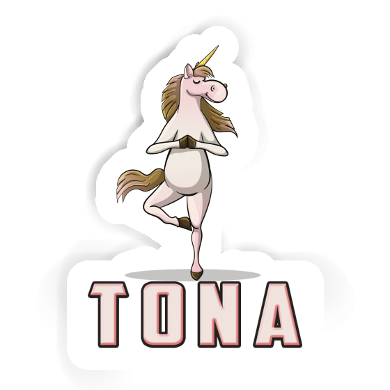 Sticker Yoga Unicorn Tona Notebook Image