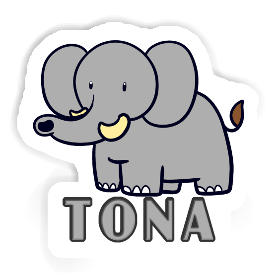 Sticker Elephant Tona Notebook Image