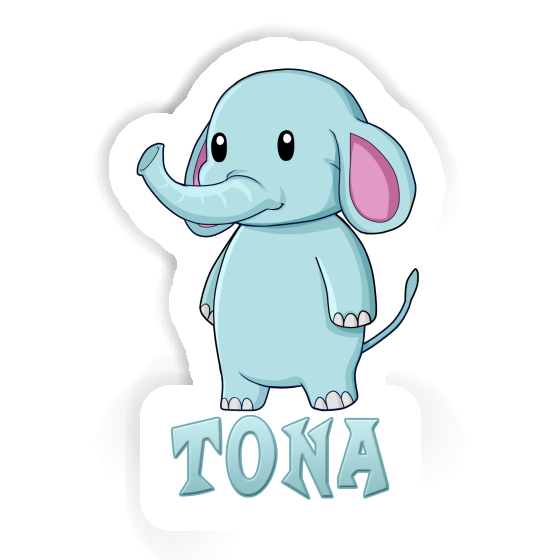 Tona Sticker Elephant Notebook Image