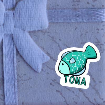 Fish Sticker Tona Notebook Image