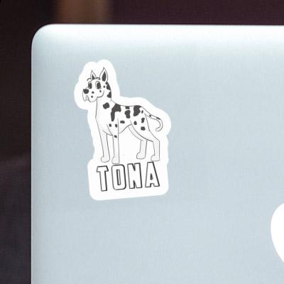 Tona Sticker Great Dane Dog Image