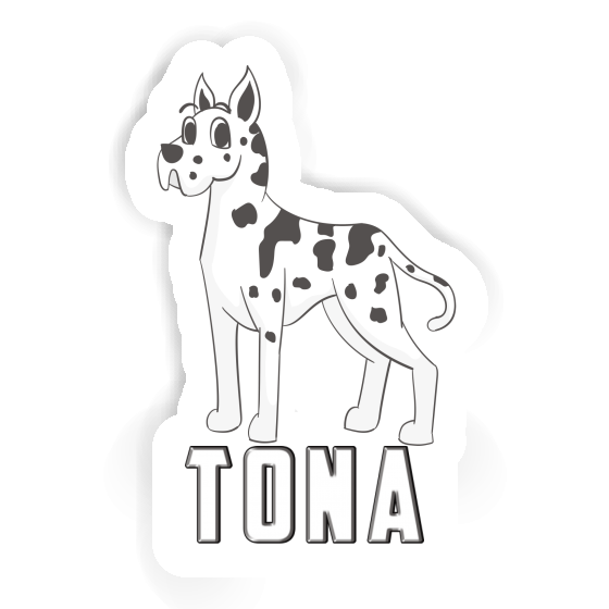 Aufkleber Dogge Tona Image