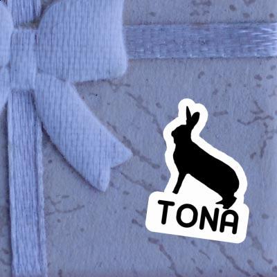 Tona Aufkleber Hase Image