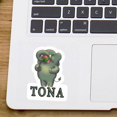 Tona Sticker Elefant Notebook Image