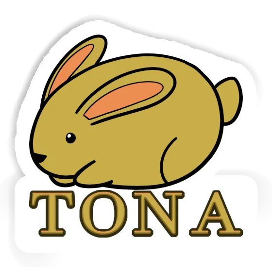 Tona Sticker Hare Notebook Image