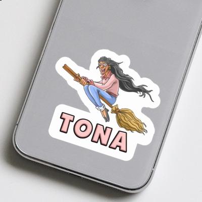 Tona Sticker Witch Laptop Image