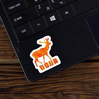 Sticker Tona Deer Notebook Image