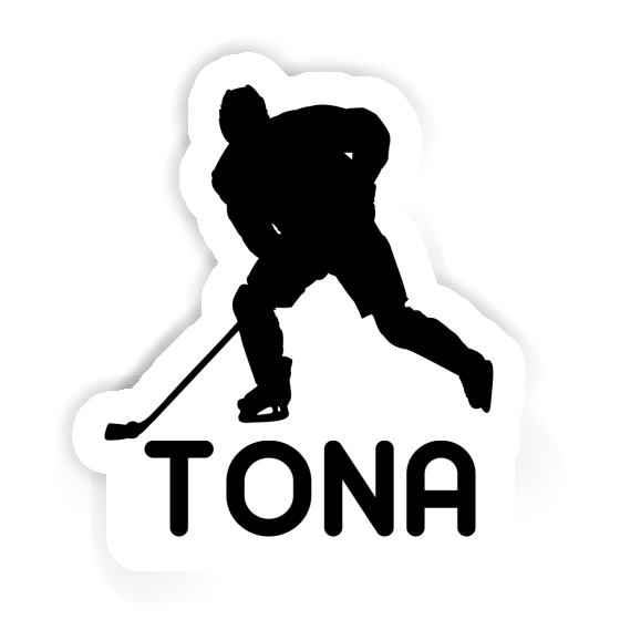 Aufkleber Eishockeyspieler Tona Laptop Image