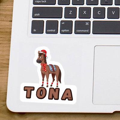 Sticker Christmas Horse Tona Gift package Image