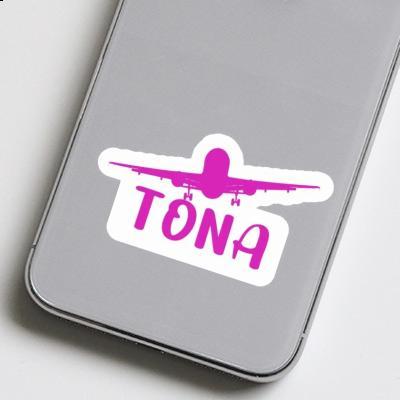 Aufkleber Flugzeug Tona Notebook Image