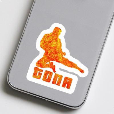 Sticker Karateka Tona Laptop Image