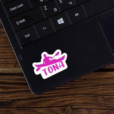 Kayaker Sticker Tona Laptop Image