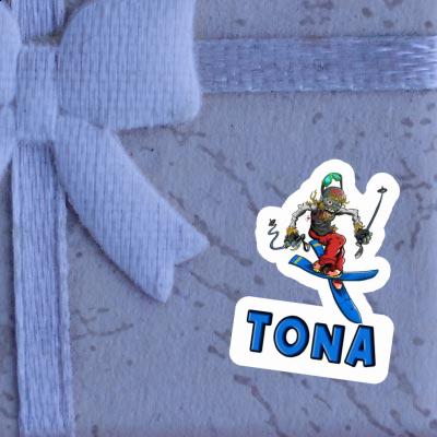 Freeride Skier Sticker Tona Notebook Image