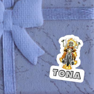 Tona Sticker Motorcycle Rider Notebook Image